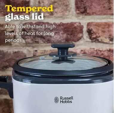 Russell Hobbs 3.3L Large Rice Cooker – White view 4