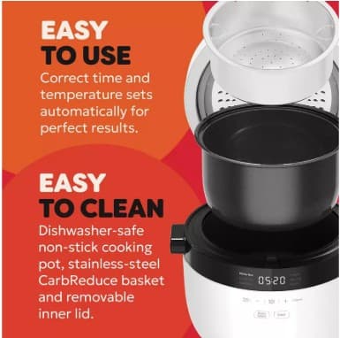 Instant Pot 2.8L Rice Cooker and Steamer - White view 2