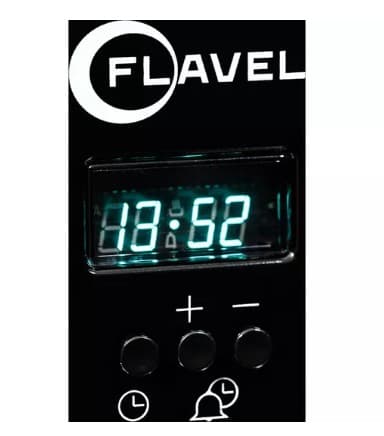 FLAVEL Milano 100 MLN10FRK Dual Fuel Range Cooker - Black & Chrome view 2
