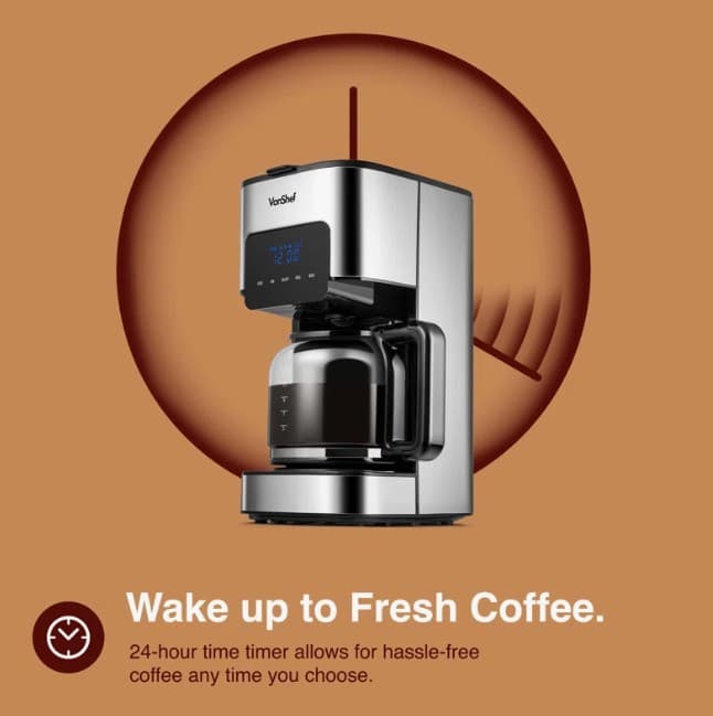 1.5L Filter Coffee Machine By VonShef view 4
