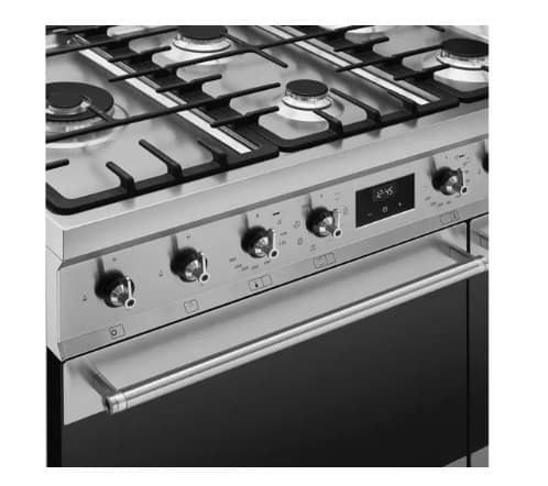 SMEG C92GMX2 90 Dual Fuel Range Cooker - Stainless Steel view 7