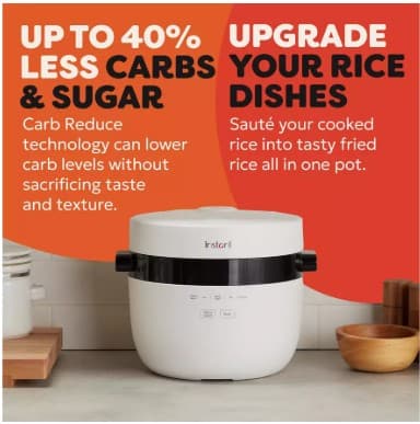 Instant Pot 2.8L Rice Cooker and Steamer - White view 6