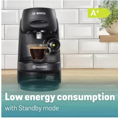 Tassimo by Bosch Finesse Friendly Pod Coffee Machine - Black view 3