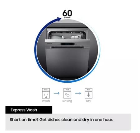 SAMSUNG Series 11 DW60A8060FS Full-size WiFi-enabled Dishwasher - Stainless Steel view 9