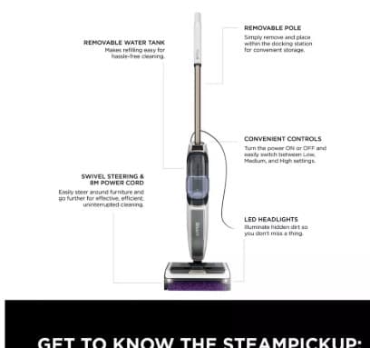 Shark Steam Pickup 3-1 Steam Mop view 8