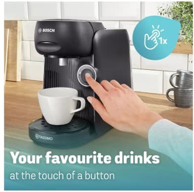 Tassimo by Bosch Finesse Friendly Pod Coffee Machine - Black view 5