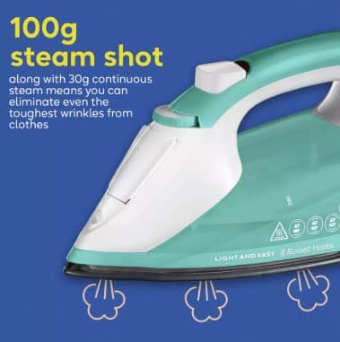 Russell Hobbs 26470 Light & Easy Aqua Steam Iron view 6