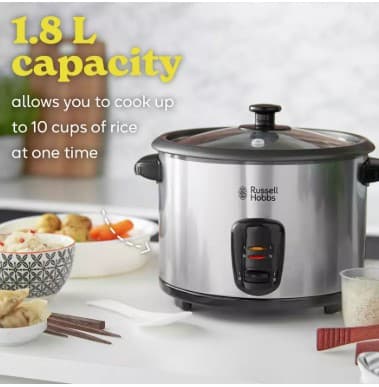 Russell Hobbs 1.8L Rice Cooker and Steamer view 3