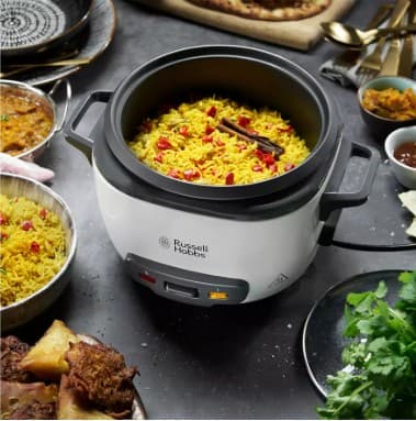 Russell Hobbs 3.3L Large Rice Cooker – White view 7