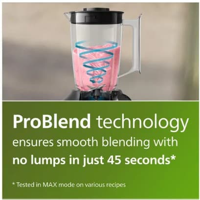 PHILIPS Series 3000 HR2041/01 Blender - Black view 2