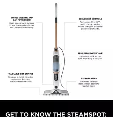 Shark SteamSpot Steam Cleaner view 8