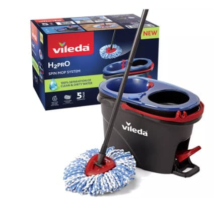 Vileda H2PrO Spin Mop and Bucket Set