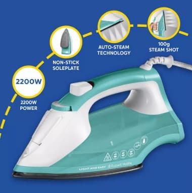 Russell Hobbs 26470 Light & Easy Aqua Steam Iron view 3