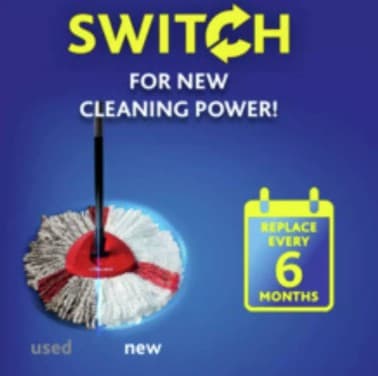Vileda Easy Wring and Clean Turbo Spin Mop and Bucket Set view 9
