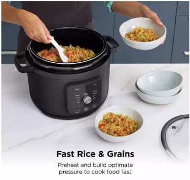 Ninja HyperHeat 9-in-1 6L PC201 Pressure & Rice Cooker - Black view 7